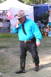 I hope you were among the throngs that turned out for the Carson City Rendezvous this year. Good food, lots of people playing dress-up, Stan Paher getting a sunburn selling books and my All Time Fave Sourdough Slim on stage. It was lovely! Photo by Max Winthrop