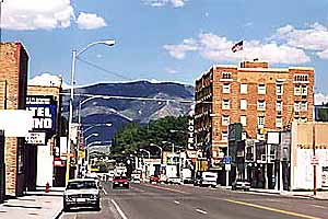 The Hotel Nevada in downtown Ely photo by Max Winthrop