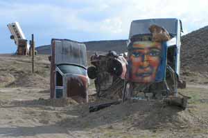 The International Car Forest of the Last Church, Goldfield Nevada The International Car Forest of the Last Church, Goldfield Nevada