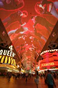 The Fremont Street Experience, downtown Las Vegas. Photo courtesy Keith Owens