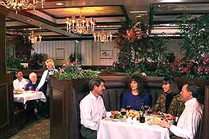 Michael's at the Carson Valley Inn: save room for the flaming dessert!