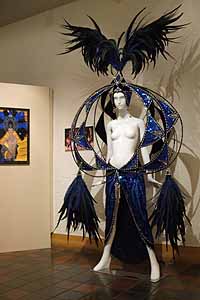 Designer Bob Mackey's Blue Cage costume from the finale of Bally's "Jubilee!" photo courtesy Nevada State Museum