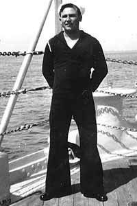 Andrew Levering aboard the USS Nevada in the 1930s. Andrew Levering aboard the USS Nevada in the 1930s.