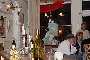 Welcome Grant, a fine art gallery, brings a cosmopolitan touch to Virginia City's C Street. The current exhibit features original artwork from some famous Grateful Dead album covers and posters never before shown. Also Mark Yamagata puppets, signed posters from the Age of Psychedelia. and Edweirdo Martinez works on paper. Welcome Grant, a fine art gallery, brings a cosmopolitan touch to Virginia City's C Street. The current exhibit features original artwork from some famous Grateful Dead album covers and posters never before shown. Also Mark Yamagata puppets, signed posters from the Age of Psychedelia. and Edweirdo Martinez works on paper.