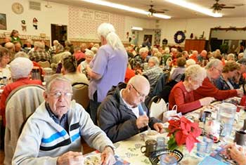 Dining at the Community/Senior Center in Gardnerville Nevada