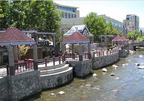 Truckee River Walk, downtown Reno Nevada