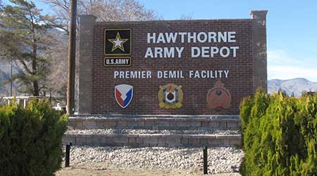 Ammunition Bunkers, Hawthorne Nevada