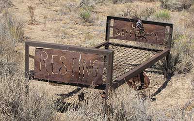 Lee Deffenbach, Tuscarora Nevada cemetery