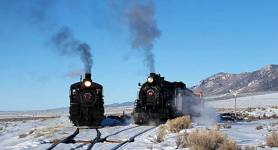 Winter Steam Photo Shoot Spectacular Nevada Northern Railway Ely