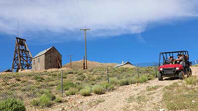 Polaris tour at the Tonopah Historic Mining Park