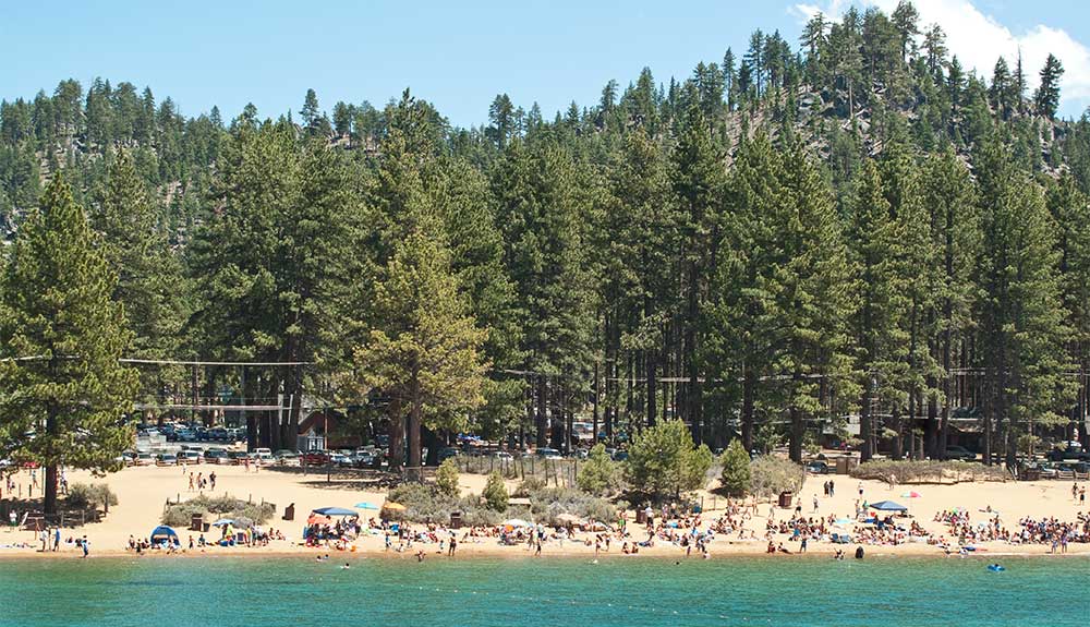 Zephyr Cove beach